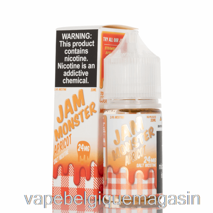 Vape Belgique Abricot - Confiture Monstre Sels - 30ml 24mg